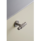 Bouton T manor T ø30x54x39 zamac look inox 